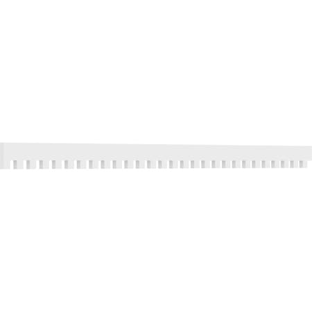 Ekena Millwork Sanford Architectural Grade PVC Dentil Trim, 5"H x 1"P x 93 3/8"L DENP05SAN00